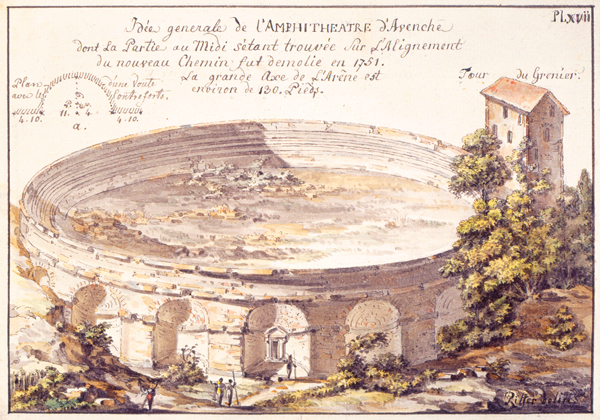 amphithéâtre Avenches 18e siècle
