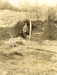 fouilles théâtre Avenches 1900
